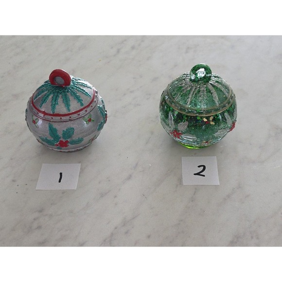 Handmade Other - Handmade Resin Christmas Ball Storage Jar